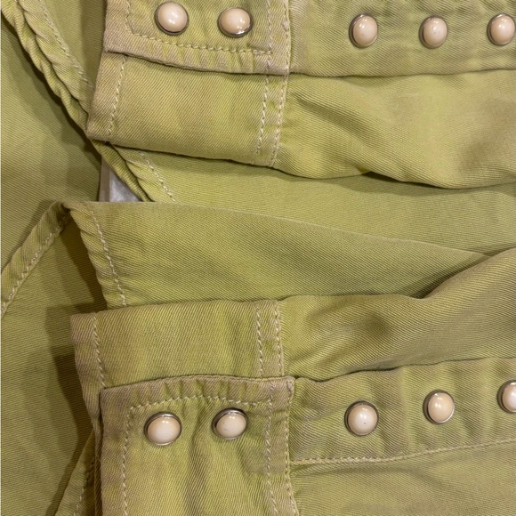 Ryan Michael Women's Western Shirt - Green - Picture 9 of 9